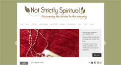 Desktop Screenshot of notstrictlyspiritual.com